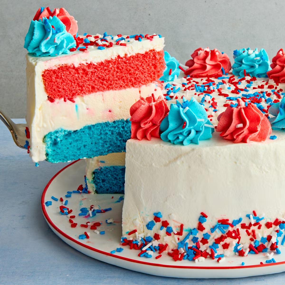 July 4th Ice Cream Cake