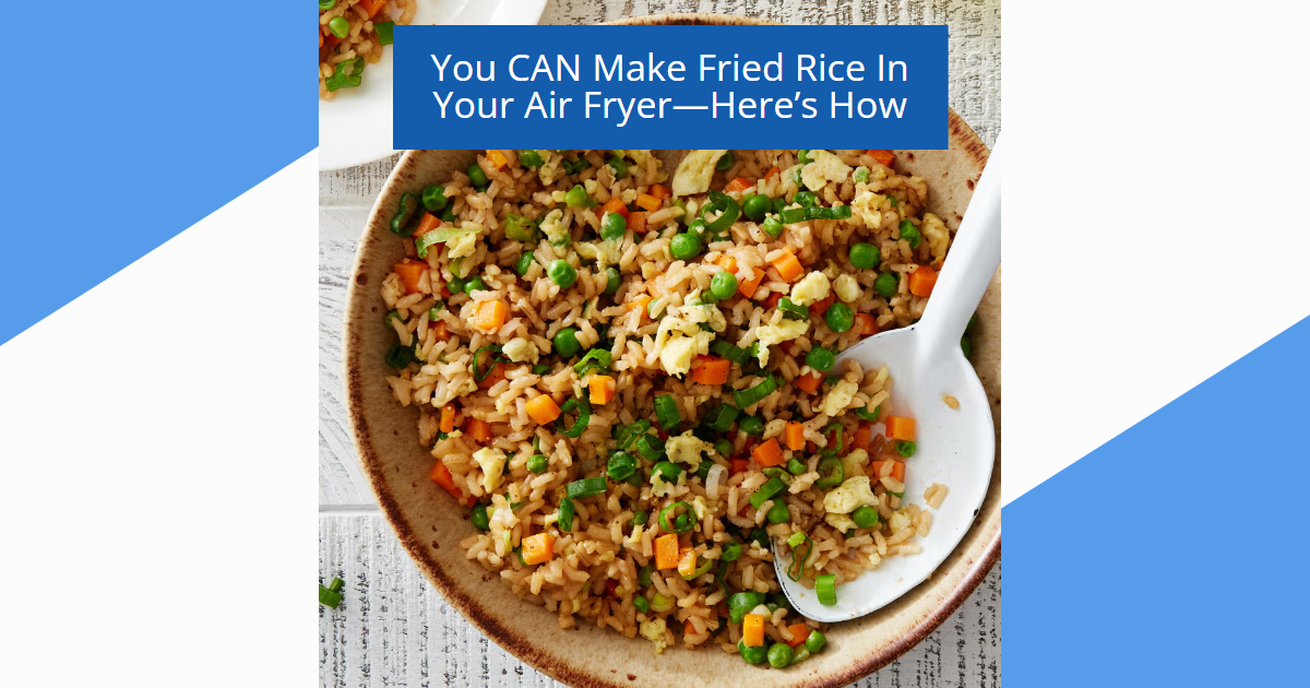 Air Fryer Fried Brown Rice