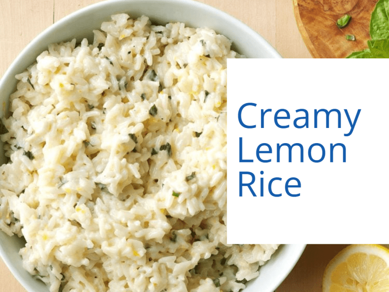 Creamy Lemon Rice